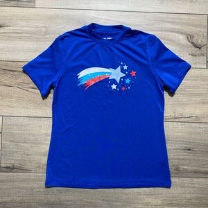 Reel Legends Girls Reel-Tec Shooting Star Short Sleeve Graphic‎ Fishing Shirt M
